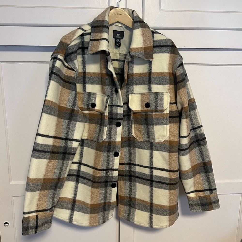 Plaid Relaxed Fit Shacket